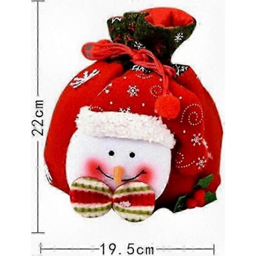 Christmas Drawstring Gift Bag for Holiday Parties and Present Wrapping (Bear Design) 1