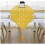 Handcrafted Cotton Table Runner 12x70 Inches, Dining Table Cover, Yellow Table Linen 1
