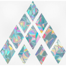 10-Piece Colorful 3D Window Decals, Geometric Shape Anti-Collision Stickers for Glass
