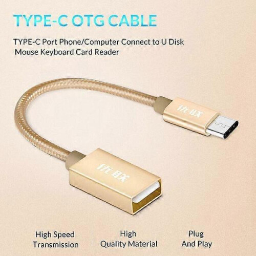 USB Type C to USB OTG Cable, Suitable for Mi5 Mi4C 5X 6P OTG Type-C Charger Data Cable USB C Cable 2