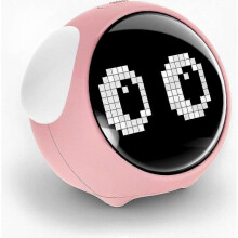 Children's Wake-Up Clock with Dual Alarms, Customizable Night Light, Voice Control, and Temperature Display for Fruugo