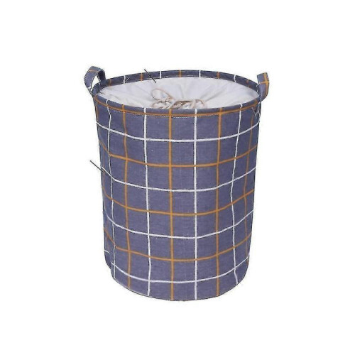 Large Capacity Waterproof Foldable Laundry Basket with Drawstring Closure - A6 Size 35x45CM for Home Storage & Organization