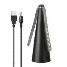 (black) USB Rechargeable Outdoor Kitchen Fan with Fly Repellent Function, Keeps Flies and Bugs Away from Food - Household Pest Repellent Table Fan