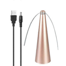 (golden) USB Rechargeable Outdoor Kitchen Fan with Fly Repellent Function, Keeps Flies and Bugs Away from Food - Household Pest Repellent Table Fan