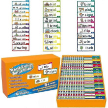 Word Families & Letter Sounds Flash Cards - Reading Game with ABC Vocabulary for Kids