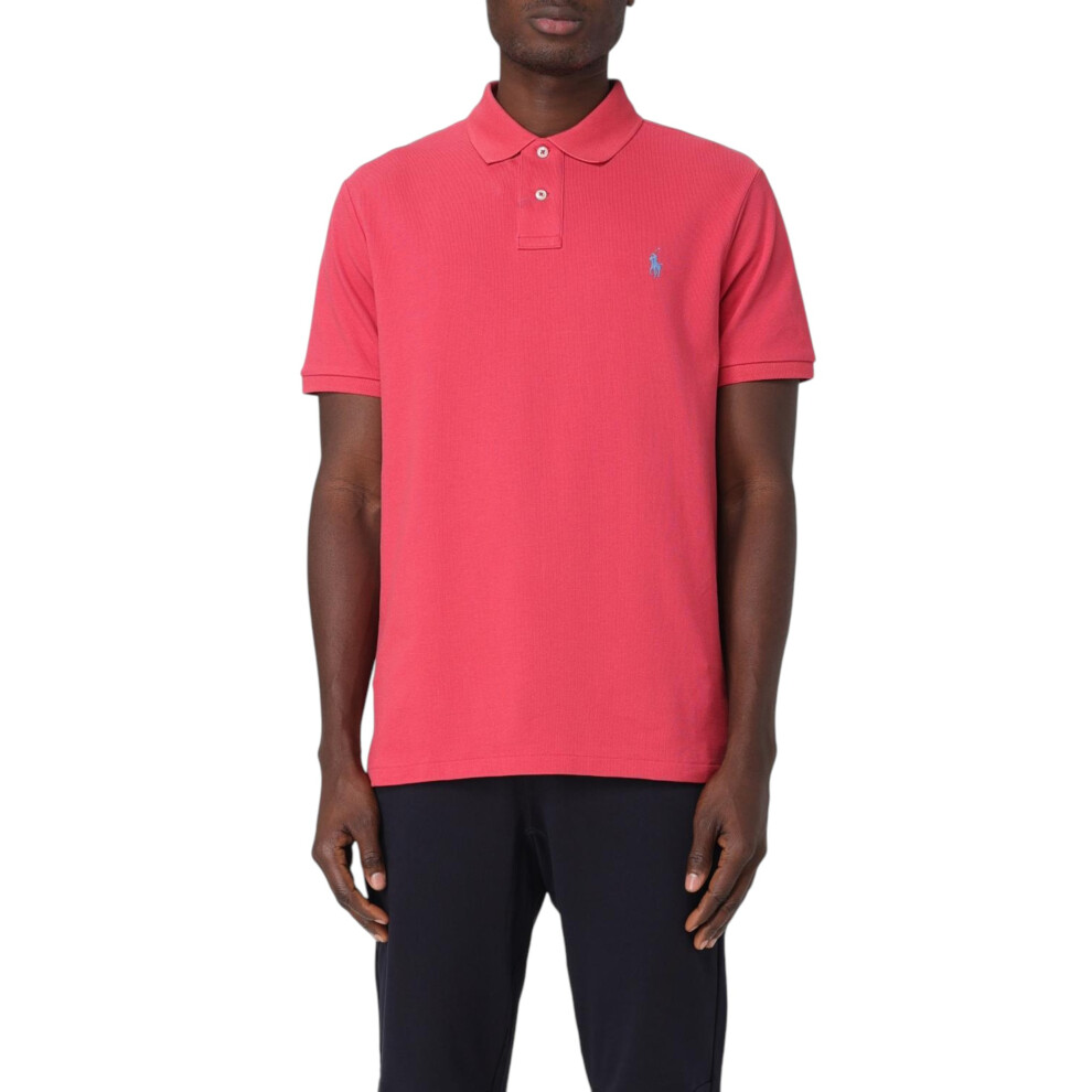 (Fusia - Blue Pony, S) Polo Ralph Lauren Mens Polo Shirts Golf Top Slim Fit