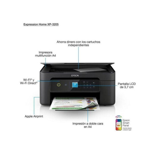Epson Inkjetprinter - Epson - Expression Home XP-3205 - Zwart - Draadloos - A4 2