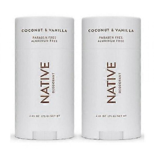 Native Coconut & Vanilla Deodorant 2 Pack - Refreshing Dual-Scent Pack