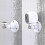 Wall Mount Bracket for Ring Stick Up Cam Wired & Battery HD Security Camera (White) - 5-Pack Mounting Accessories 3
