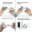 Wall Mount Bracket for Ring Stick Up Cam Wired & Battery HD Security Camera (White) - 5-Pack Mounting Accessories 5
