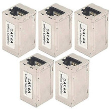 Pack of 5 Cat6 A Ethernet Adapter Coupler Patch Cable Rj45 Adapter