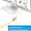 Pack of 5 Cat6 A Ethernet Adapter Coupler Patch Cable Rj45 Adapter 4