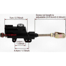 Universal Rear Brake Master Cylinder for Pit Bikes and Motorcycles Hydraulic Braking System