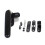 Durable Metal Locking Hasp for Sliding Windows & Doors - Left BK Security Hardware for Enhanced Protection 4