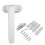 Durable Metal Locking Hasp for Sliding Windows & Doors - Left BK Security Hardware for Enhanced Protection 2