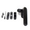 Durable Metal Locking Hasp for Sliding Windows & Doors - Left BK Security Hardware for Enhanced Protection 1