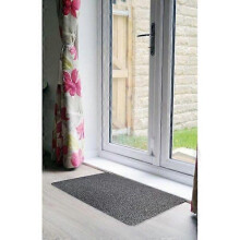 Groundsman Dirt Guard Cotton Plain Doormat 80cm x 50cm Light G Light Grey 80cm x 50cm