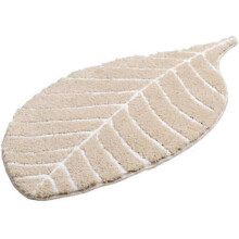 Cute Doormat for Kids - Absorbent Microfiber Bathroom Mat Entrance Mat Floor Mat Light Brown Leaf Mat