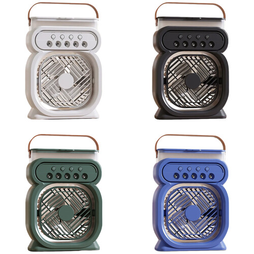 (blue) LED Night Light Air Cooler Three Speed Removable Mask Seven Color 2