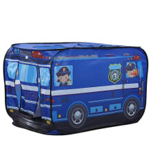 Ice Cream Truck Police Bus Children's Tent Folding Fire Fighting Car Play Game House Police Bus