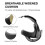 3-in-1 VR Strap Set for 3S Protective Case Set,Face Cover, Strap Silicone VR Accessories,Black 2