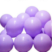 Premium Latex Material Balloons, 12 Inch Monochrome Balloons - Vibrant Colors, Easy to Set Up (Purple)