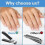 Nail Clippers for Thick Nails, Heavy Duty Nail Clippers with Large Handle 4