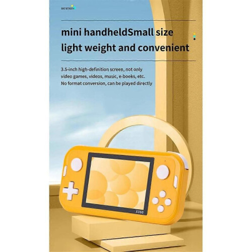3.5Inch Retro Game Console 8G 6800 Games Portable Handheld Game Console Video Game Console E-Book B 1