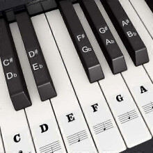 Piano Key Stickers for 49/54/61/88 White and Black Keys, Music Stickers