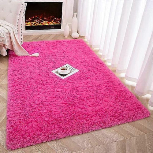 Soft Fluffy Bedroom Rug, Plush Shaggy Rug 2