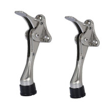 Door Stopper, 2-Pack Door Stop with One Touch Adjustable Height, Home Safety
