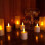 Flameless Candles with Remote Control & Charging Base, 12pcs USB Rechargeable Battery LED Tea Light 4