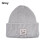 (grau)Mordely Beanie Mütze Wintermütze GRAU grau 1