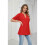 Summer Puff Short Sleeve Shirts Red XXL 4