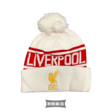 (Liverpool) Kappe für Fußballverein Wintermütze weiß