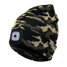Cappello invernale a LED, cappello invernale da uomo, berretto a LED, berretto con fari a LED, cappello