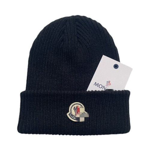 Unisex Strickmütze, Warme Wintermütze Schwarz