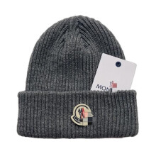 Cappello unisex lavorato a maglia per donna e uomo, caldo cappello invernale Nero Grigio scuro