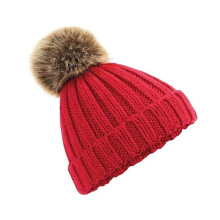 (Rouge classique) Bonnet d'hiver unisexe à revers Beechfield Taille unique Rouge classique Rouge classique