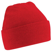 (Rouge classique - Taille unique) Bonnet d'hiver tricoté doux au toucher Beechfield Taille unique Rouge