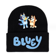 (#2)Bonnet d'hiver Bluey Cartoon Beanie Cadeau pour enfants #2