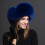 (blu)Berretti da donna Ushanka Cappelli per l'inverno Orecchie spesse e calde Moda Bomber Pom Pom Cappello 1