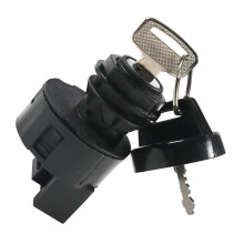 Ignition Lock Cylinder with Key Compatible with Most Vehicles, 6 Pins Dustproof Starter Lock Assembly Replacement