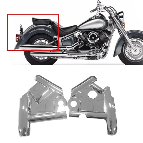1Pair Motorcycle Chrome Front Fork Upper Frame Neck Covers for 1