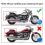 1Pair Motorcycle Chrome Front Fork Upper Frame Neck Covers for 3