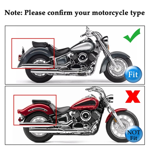 1Pair Motorcycle Chrome Front Fork Upper Frame Neck Covers for 2