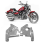 1Pair Motorcycle Chrome Front Fork Upper Frame Neck Covers for 4