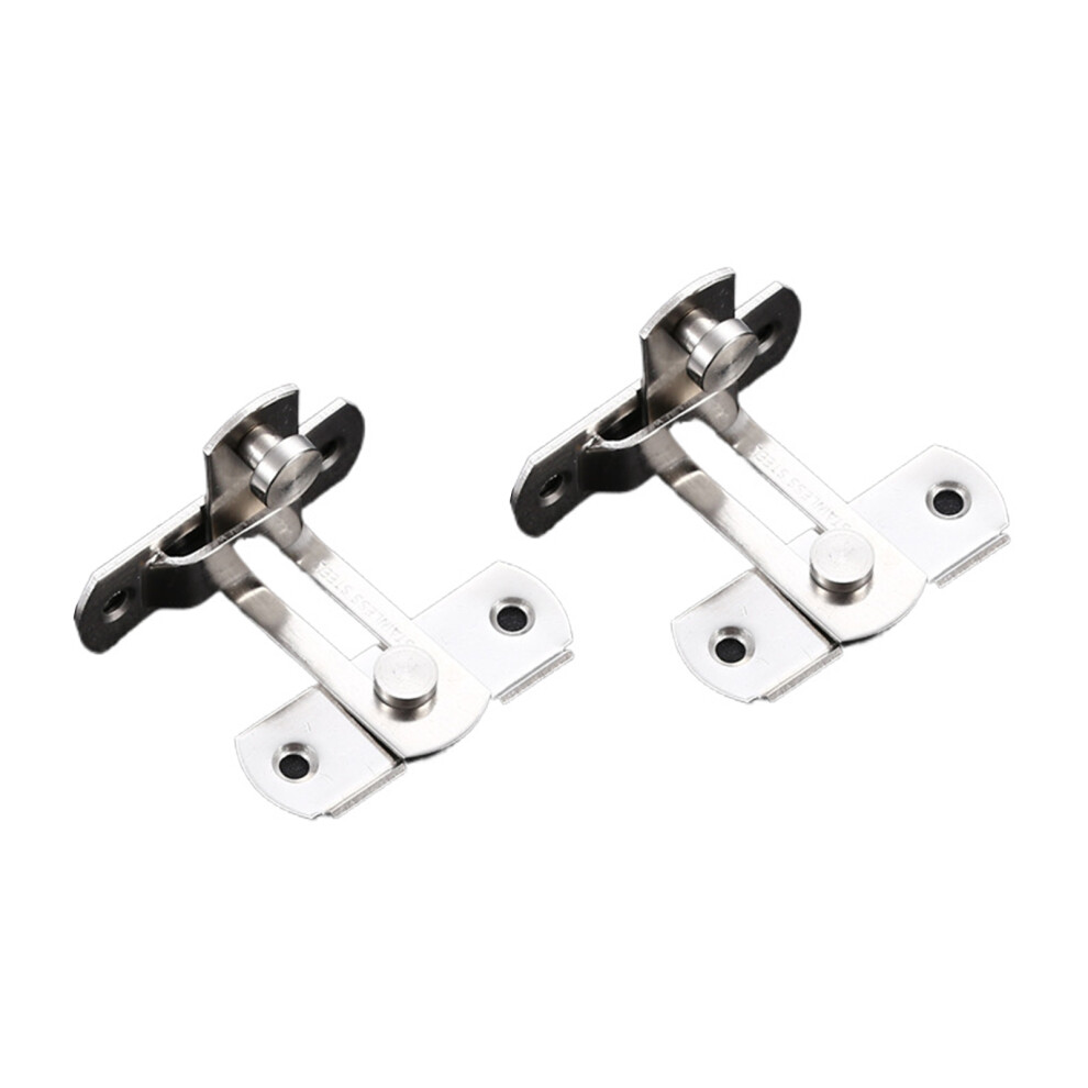 (Right angle trumpe S) 2pcs/set Stainless Steel Latch Fixed With Movable Bolts To Anti-theft-image-OPC-PJVJGH9-NEW
