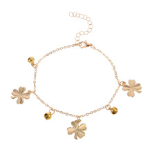 Adjustable Irish Day Anklet for Women, Decorative Gold Alloy Summer Anklet, Stylish Foot Jewelry