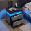 LED Nachttafel - MUVOE - Moderne - 2 Laden - Multicolor - Hedendaags Ontwerp 2